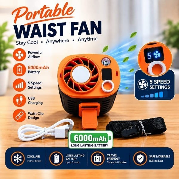 Ice Cooling Waist Fan